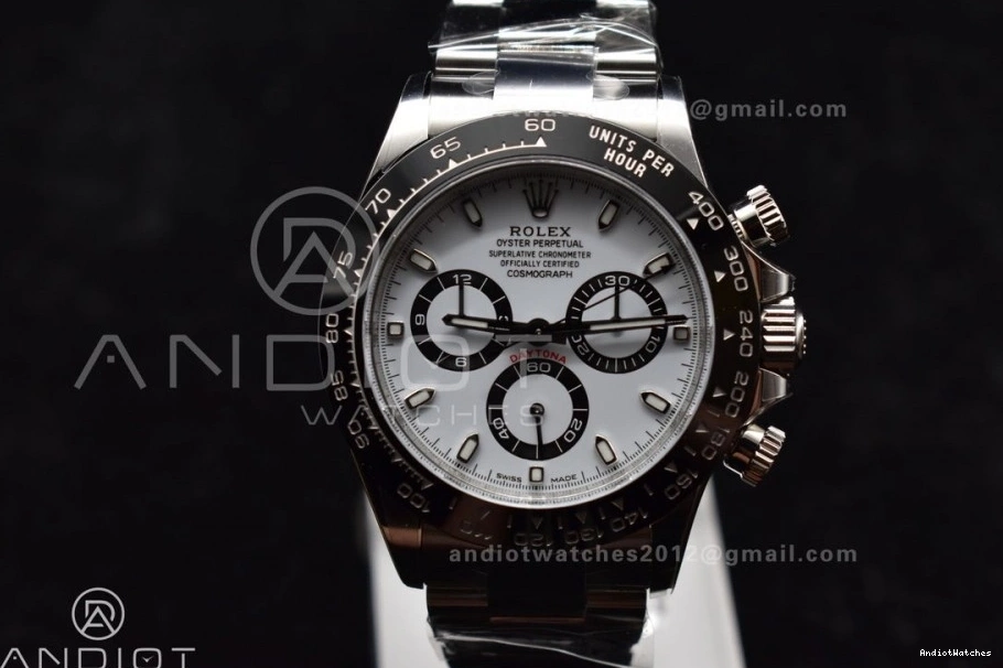 SS Lightweight Case 726 And Clean V3 White 116500 Dial 904L Daytona Bracelet 0713